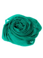 Тонкий зеленый палантин из 100% кашемира "Emerald" 
