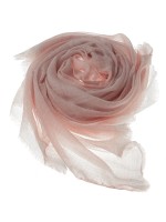 Тонкая розовая шаль из 100% кашемира с люрексом 