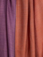 Двухсторонний оранжево-фиолетовый палантин из 100% кашемира 