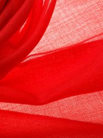 Красный (алый) палантин из 100% кашемира с геометрическим теневым узором