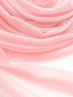 Розовый палантин из 100% кашемира с рельефным узором