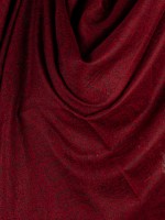Бордовый палантин из 100% кашемира с орнаментом