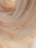 Тонкий белый палантин "Cannoli Cream" из 100% кашемира премиум-класса