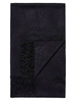 Плотный черный шарф из 100% кашемира премиум-класса (пашмина)