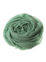 Тонкая светло-зеленая шаль из кашемира премиум-класса (пашмина)