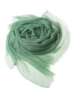 Тонкая светло-зеленая шаль из кашемира премиум-класса (пашмина)