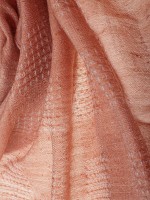 Пыльно-розовый палантин из 100% кашемира премиум-класса (пашмина) с рельефным узором