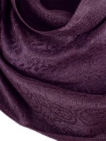 Темно-фиолетовый палантин из 100% кашемира премиум-класса (пашмина) с теневым узором