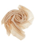 Золотисто-бежевый платок из 100% кашемира премиум-класса (пашмина) с теневым узором