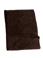 Темно-коричневый платок из 100% кашемира премиум-класса (пашмина) с теневым узором
