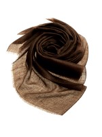 Коричневый платок из 100% кашемира премиум-класса (пашмина) с теневым узором