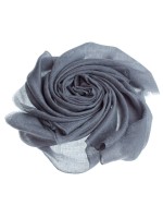 Серый платок из 100% кашемира премиум-класса (пашмина) с теневым узором