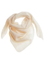 Белый платок из неокрашенного 100% кашемира премиум-класса (пашмина) с теневым узором пейсли