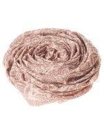 Шаль из 100% кашемира премиум-класса (пашмина) со светло-коричневым цветочным узором Kanika Jamawar 